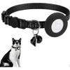 Wasserdicht Reflektierend Abreißbar Katzenhalsband mit Airtag Halter & Klingel Neuankunft S06