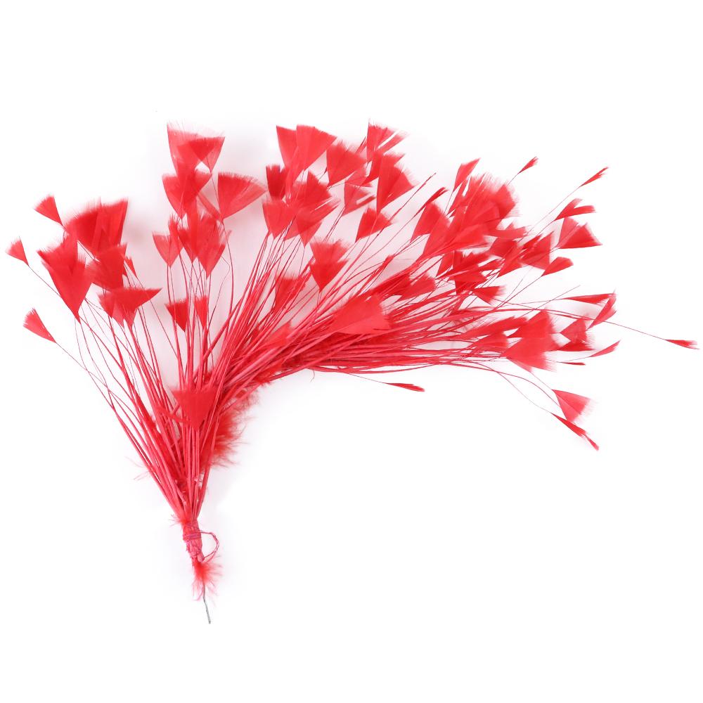 Beautiful 1PCS Roster Goose Turkey Feather Crafts for DIY Feather Headpiece HeadBands for Women 1920's Decoratiev Plumes Flower