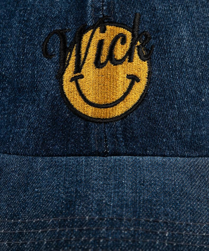 Wig Smile Denim Ball Cap - Indigo Blue