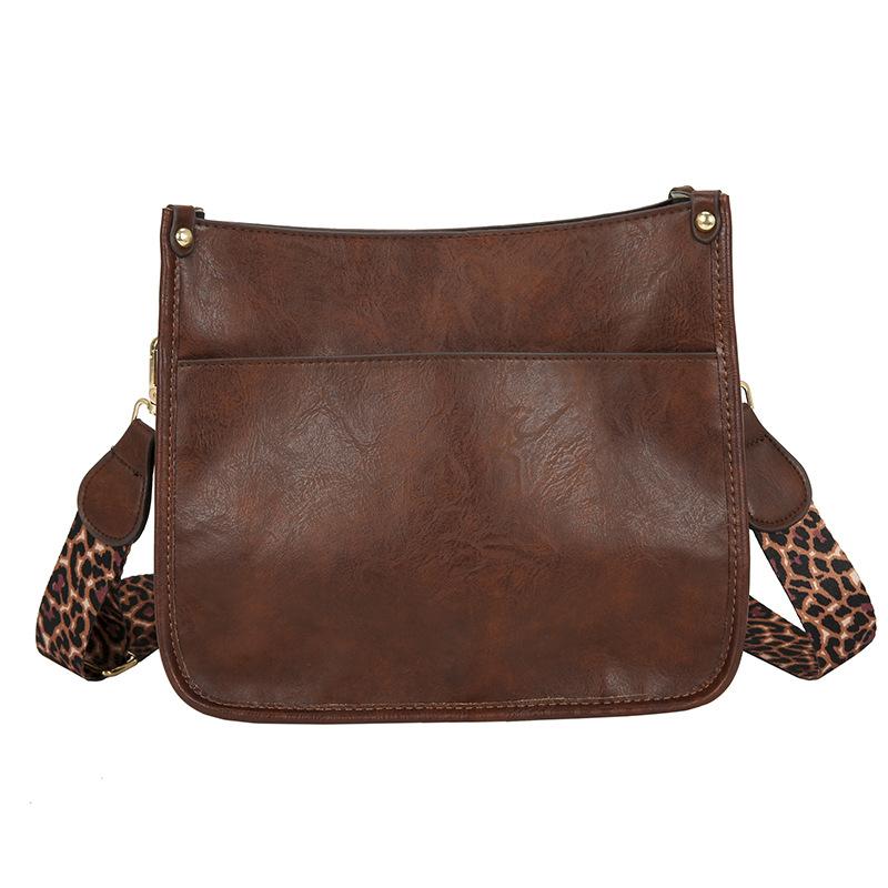 Borse a Tracolla Messenger Retro da Donna Moda Motivo Leopardo Tracolla Borsa a Spalla