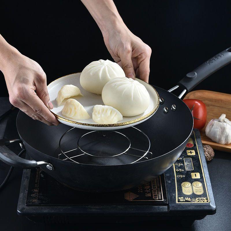 Stainless Steel Steaming Rack Household Water-proof Medium Pressure Cooker Steaming Rice Inner Rack Steaming Rack Tripod Kitchen Multi-function Rack
