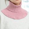 1ks Jednobarevný Módní Pletený Větruodolný Dámský Odnímatelný Falešný Límec Hřejivý na Krk Rolák