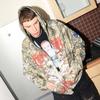 Mens Gothic Streetwear Hoodie 3D Print Zip-Up Loose Fit Casual Sweatshirt