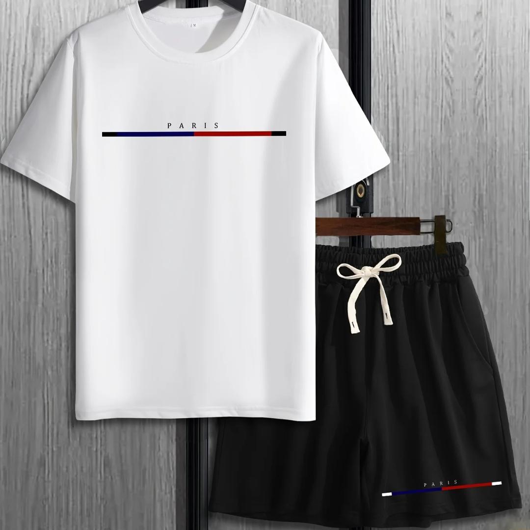 

Мужской комплект из футболки с короткими рукавами и шорт 6XL