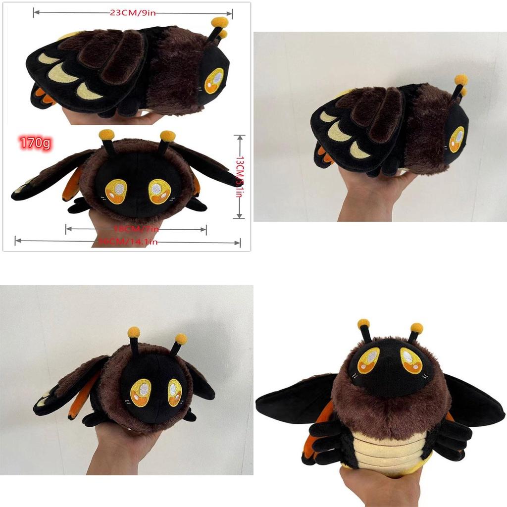 Death's Head Hawkmoth Plush Toy Crystal Ultra Soft 23cm Non-cartoon Animal Design