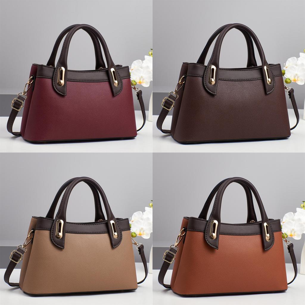 Womens Large Capacity Pu Designer Shoulder Bag With Zipper Closure For Everyday