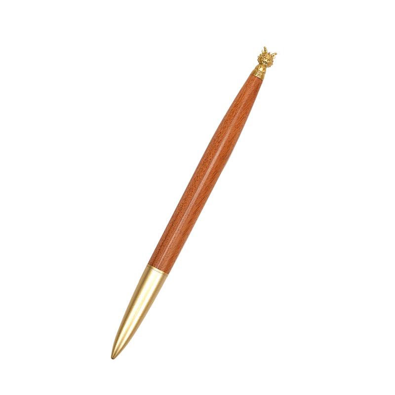 

Деревянные выдвижные ручки-роллеры по знакам зодиака, ручки для подписи, для бизнеса, шариковые, винтажные, подарочные