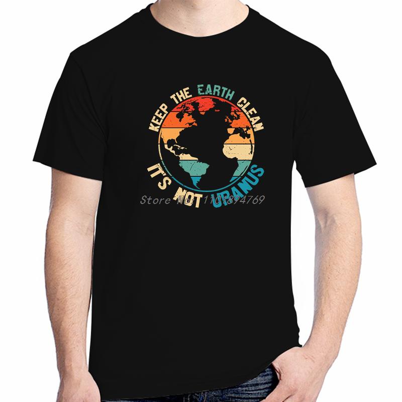Keep The Earth Clean Fashion Graphic T Shirts Cotton Short Sleeve Tshirts Summer Streetwear Unisex Breathable Printing T Shirt