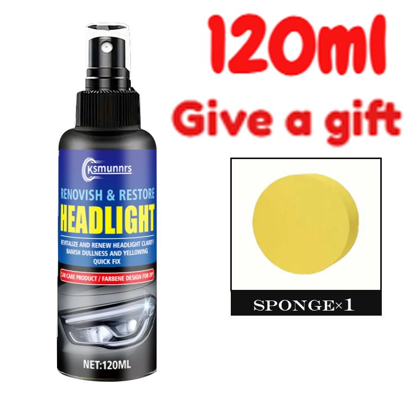 

120ml Headlight Restorer for Auto - Powerful Repair, Shiny Polishing, Simple Operation, Makes Headlights Bright & Clear