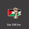 Palestine Flag Anti-War Support Decal: Creative Solidarity Slogan for Car or EV Windows