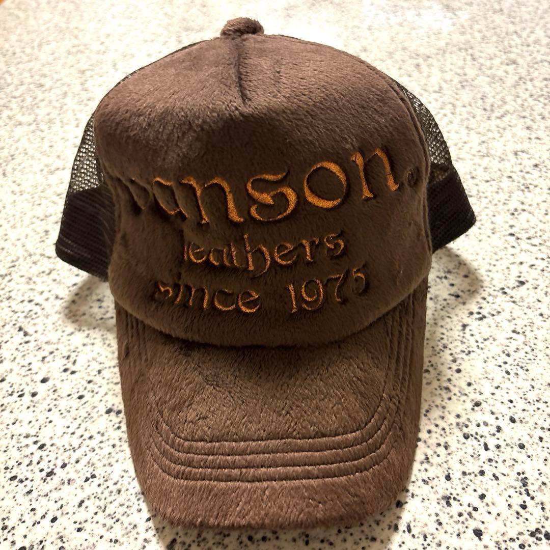Used VANSON mesh cap brown