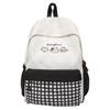Student Bag Female Junior High School Student Campus Contrast Backpack Lightweight Commuter Backpack
