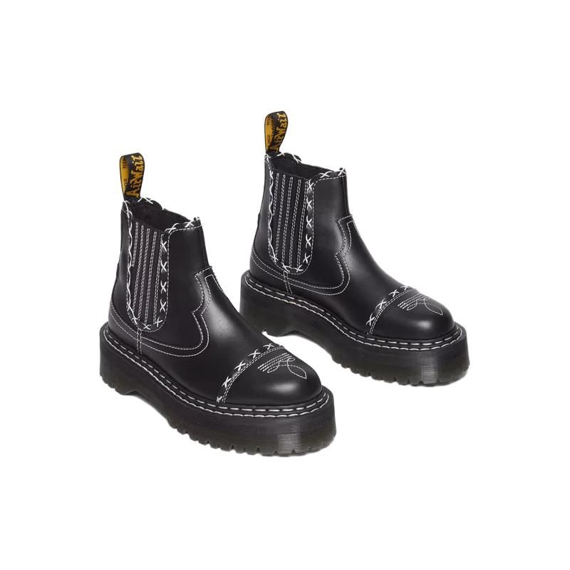Dr. Martens 2976 Gothic Fashion Short Chelsea Boots Unisex boots Black 31430001