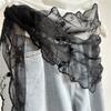 Trend Floral Embroidery Women's Lace Belt Versatile Korean Version Hem Skirt Triangle Scarf Women's Pants Waist Decorative