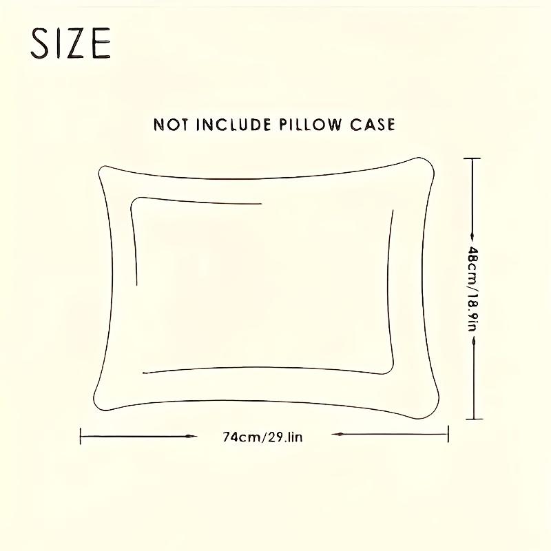 1pc 48x74CM Twisted Pillow  - Hotel Grade Neck Support Pillow Core Designed for Sleep Aid And Home Use