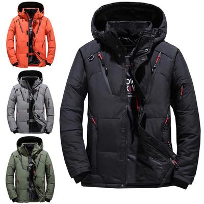Thick Warm Winter Jacket Men Hooded Thicken Duck Down Parka Coat Casual  Down Men Coat