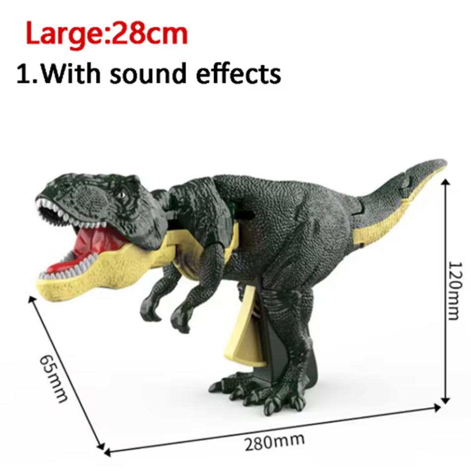 Swinging Dinosaur T-rex Toy Creative Telescopic Spring Dino Fidget Christmas Gifts Children Decompression for Kids Battery-free