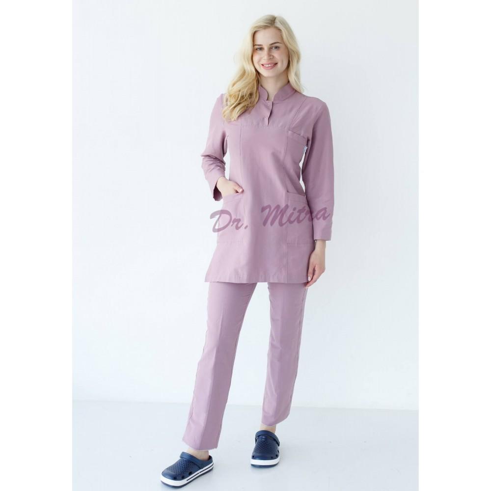 Tweedelige Hijab Set Medische Scrubs Unisex Arts Verpleging Uniform Set Medisch Uniform Chirurgisch Pak Tops + Broek Lange Mouw