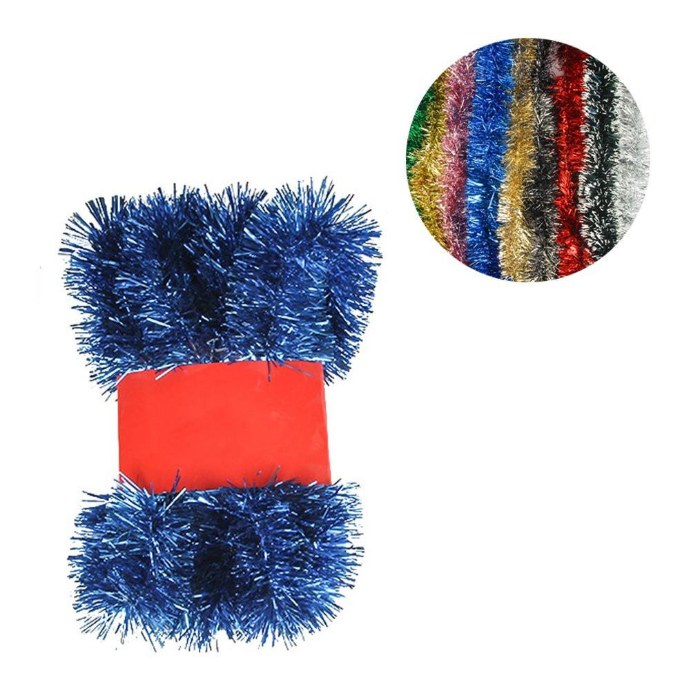 Christmas Tinsel Garland Shiny Hanging Garland Ornaments 5-meter for Christmas Tree Party Supplies Indoor and Outdoor Decoration