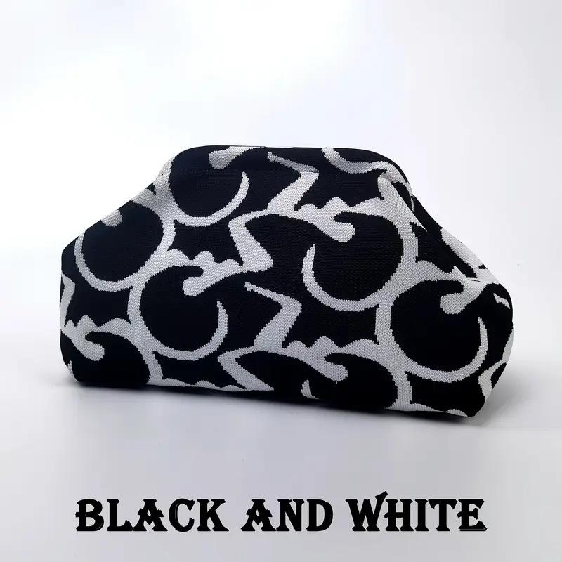 2025 Trendige Damen Colorblock Gestreifte Clutch und Make-up-Tasche