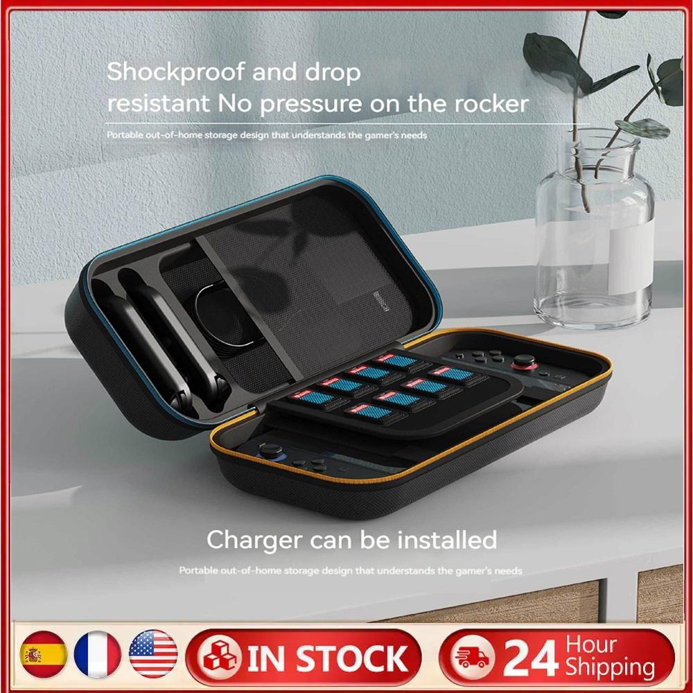 Hard Shell Carrying Travel Game Bag with 8 Game Card Slots Travel Shell Pouch Protective for Switch 2 Console and Accessories