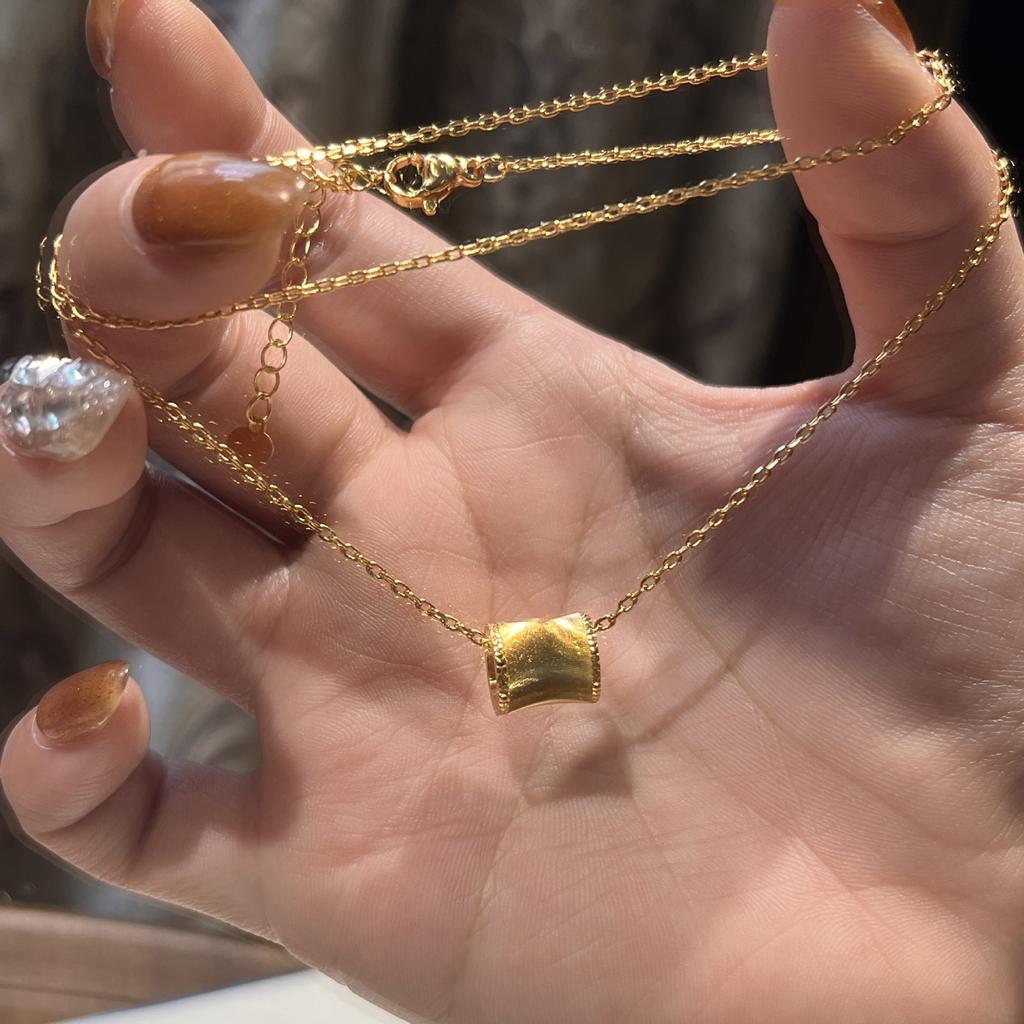 Snake Golden Spirit Snake Wrapped White Chalcedony Safety Buckle Necklace Natal Snake Sweater Chain Spirit Snake Ring