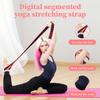8 Section Dance Stretching Belt Pilates Fitness Exercise Resistance Band With Number Tension Band Pilates Pull Rope