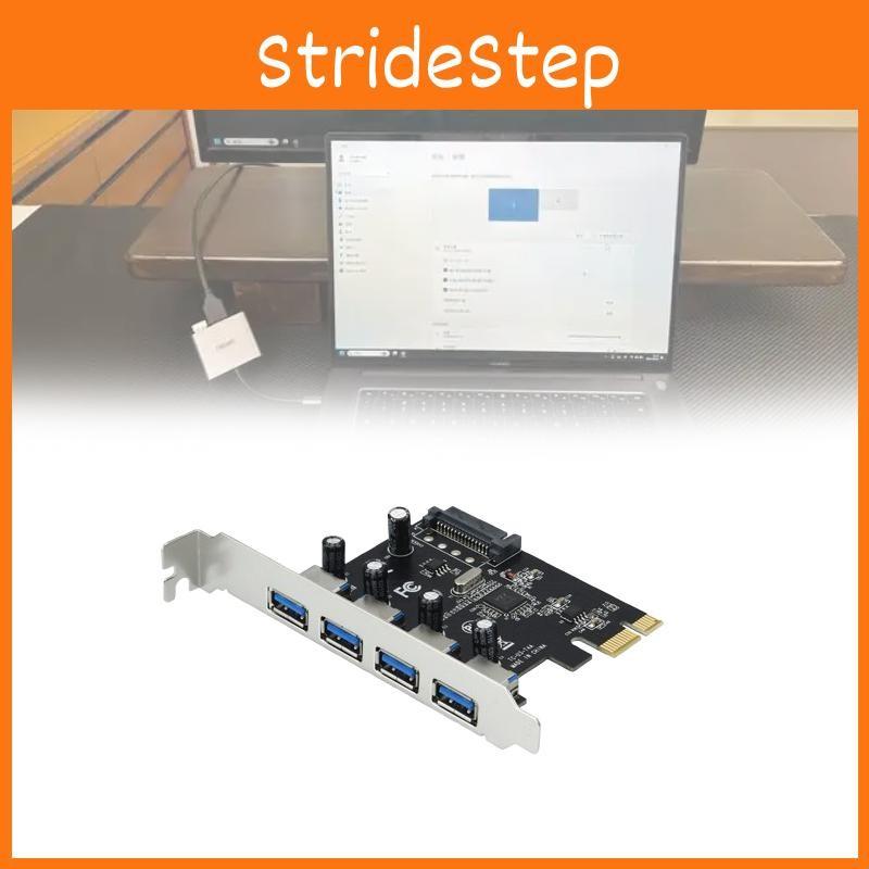 Pcie 4 Port To Usb 30 Hub Pci Express Expansion Card Adapter 5 Gbps Speed Top
