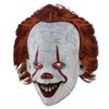 Scary Clown Pennywise IT Full Mask Glowing Eyes Horror Cosplay Halloween Costume