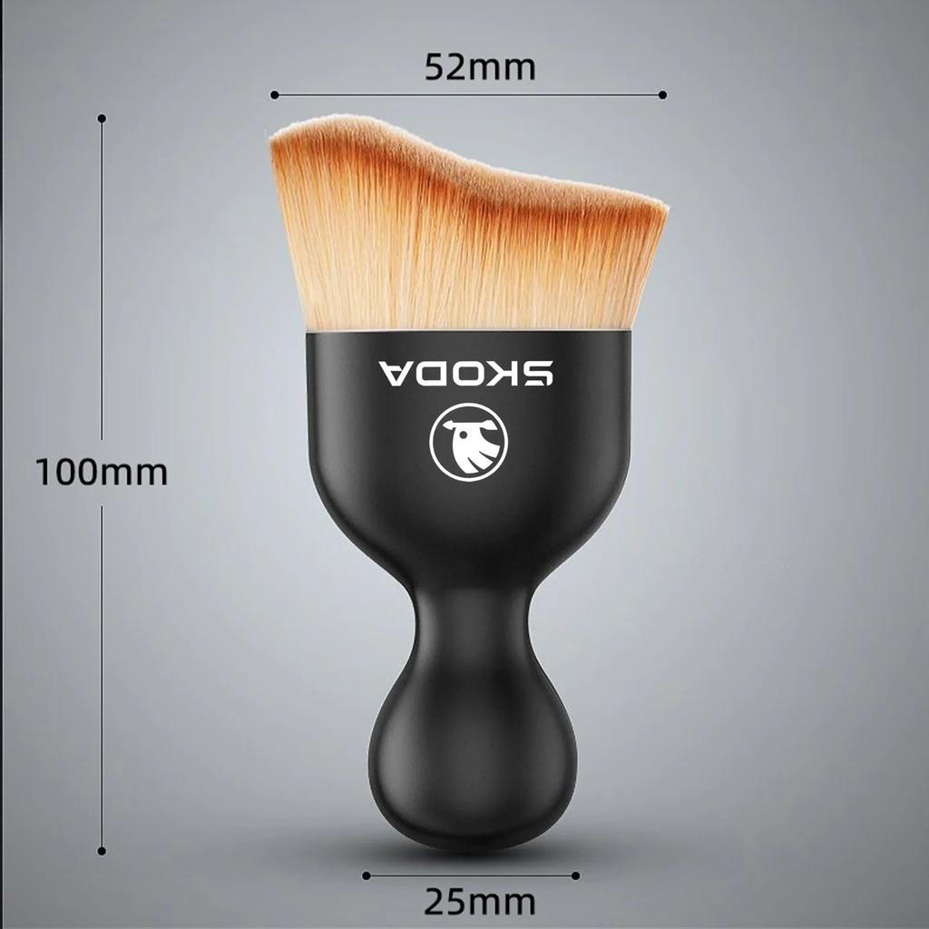 Car Sticker Car Interior Cleaning Brush Conditioner Air Outlet Soft Fur Clean Brushes For Skoda Fabia Rapid Octavia Fabia Laura NL6