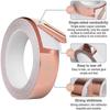 10m/20m Single/Double Conductive Copper Foil Tape Heat Resistance Tape For Guitar EMI Shielding Crafts Repairs Grounding Circuit