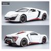 Supersportovní model Supersport Lykan v měřítku 1/24, stahovací auto ze zinkové slitiny se zvukem a světlem pro děti, chlapec, dívka dárek