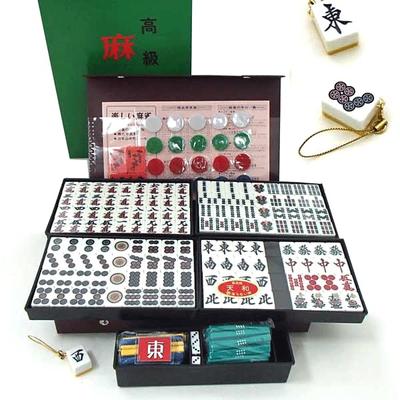 Japonský Mahjong Odolný Mahjong Tenwa Černé dlaždice s barevným bodováním Obsahuje jednu originální dlaždici Go Lab Ručně vyráběné Dlaždice, Dlaždice, Na míru (91