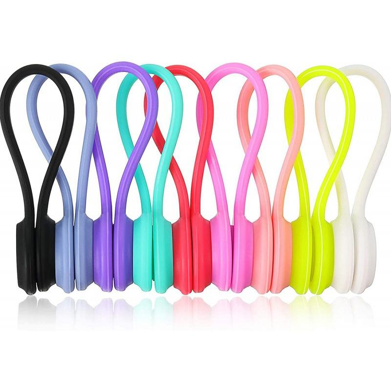 3Pcs/Pack Earphone Cord Winder Cable Holder Organizer Clips Multi Function Durable Magnet Headphones Winder Cables Drop Shipping