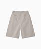 Ohesio Shirring Pocket Bermuda Pants, Beige