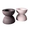 Funnel Silicone Candle Stand Mould For Epoxy Resin Tealight Holder Decoration Striped Funnel Candlestick Silicone Molds