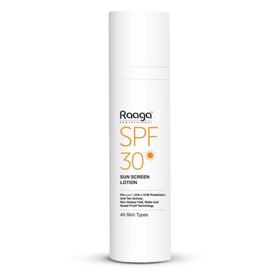 Raaga Professional SPF 30 Sunscreen Lotion PA++++ UVA UVB Protection Non-Greasy 55 Ml Pack of 1