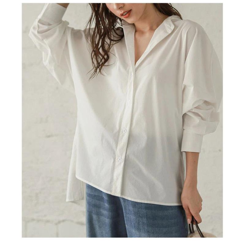 

Весна и лето Новая рубашка Корейская версия Свободный топ для женщин L