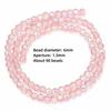 6/8/10mm Sizes Faceted Glass Beads Pink Blue Crystal Earth Beads  for Jewelry Making