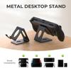 Travel Friendly Space Saving Universal Metal Stand Holder For Tablets And Handheld Devices Ergonomic Design Nonslip Base