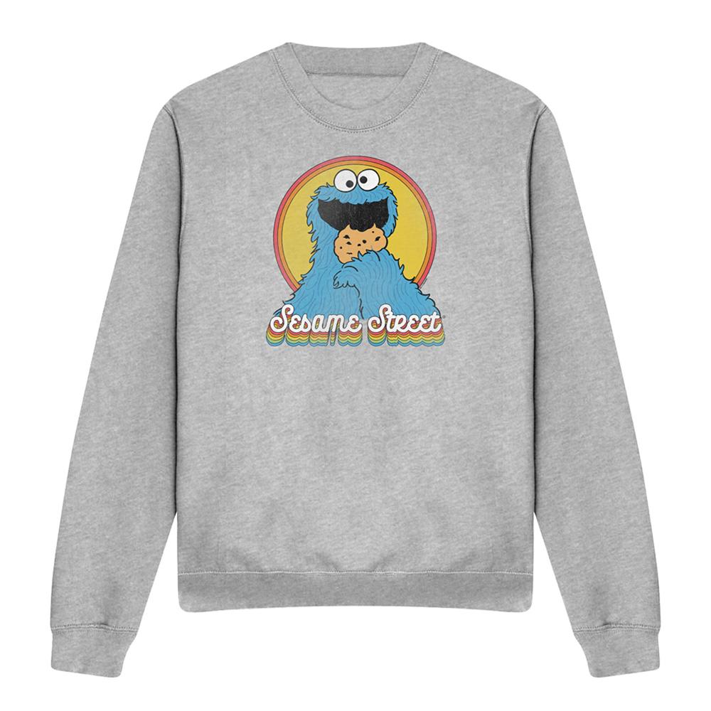 Sesame Street Unisex Adult Cookie Monster Layered Sweatshirt