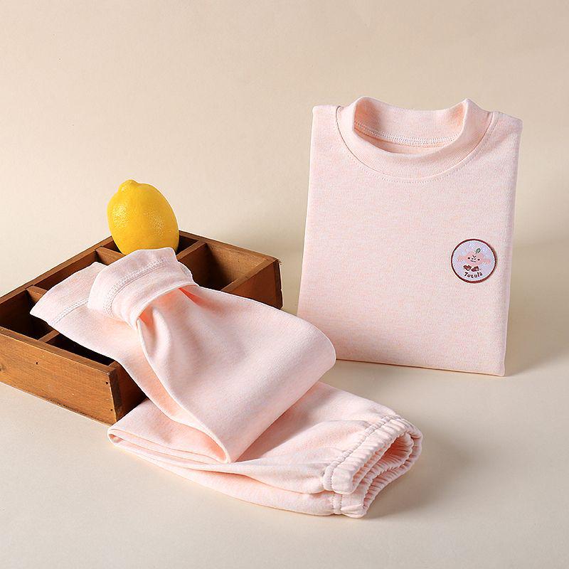 Verdicktes Samt Kinderunterwäsche-Set - Weiches Herbst-/Winter-Oberteil & Unterteil für Baby Jungen & Mädchen