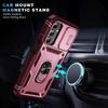 For Samsung Galaxy A15 4G/5G Case TPU+PC Slide Camshield Kickstand Phone Cover