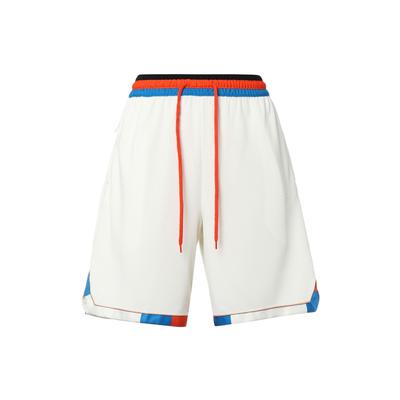 Color-Block Drawstring Knit Shorts Men Bottoms White DA5845-133
