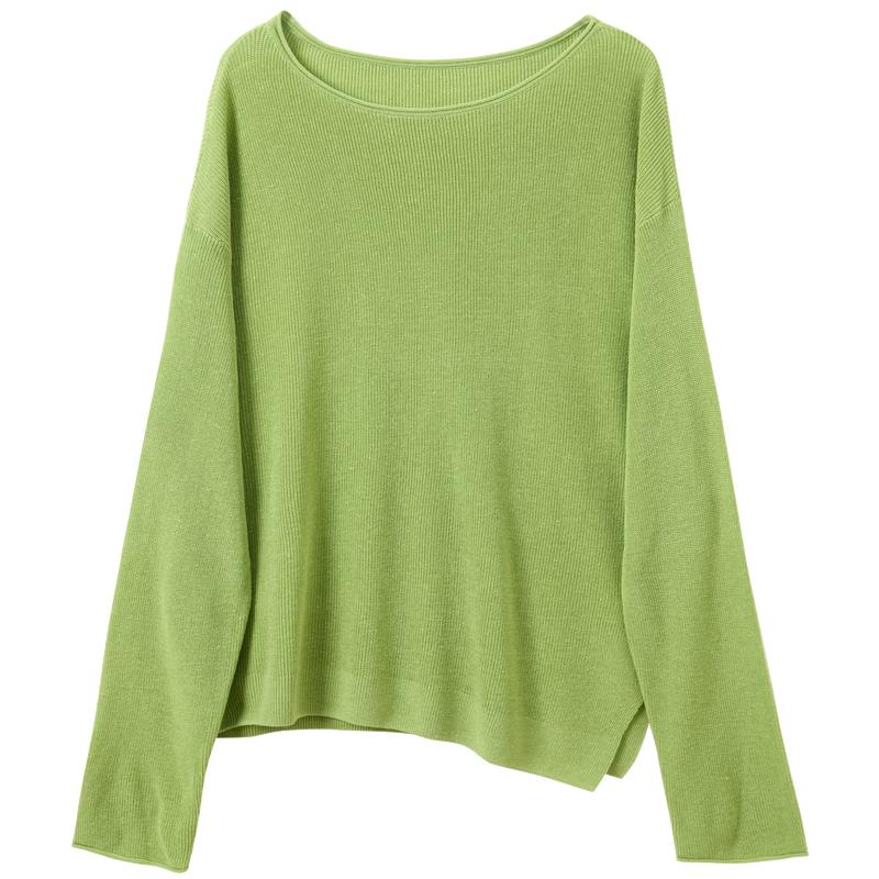 

SanCai Women s Lyocell Blend Round Neck Knit Sweater S