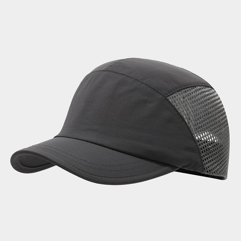 

Breathable Mesh Quick Dry Baseball Cap – Lightweight Outdoor Sport Hat for Men Women Adjustable&Adult темно серый