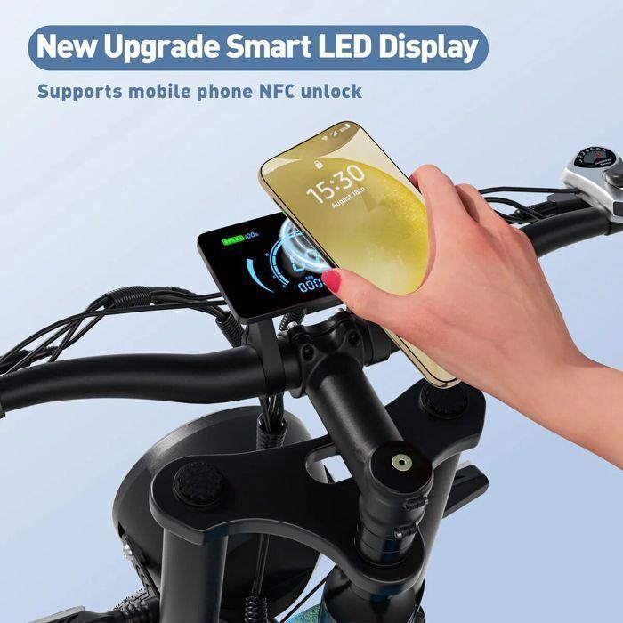 Vélo Électrique - JANSNO - X60 - 1500W - Batterie 48V 23Ah - Autonomie 100km