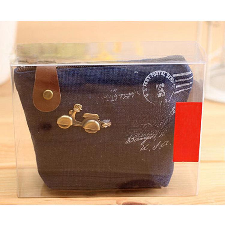 Retro Zakka Classic Canvas Coin Purse: High-Quality, Simple Design with Zipper & Customizable Logo Option