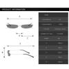 XaYbZc Narrow Sunglasses Rimless Rectangular Sun Glasses For Men Women Small Face Summer Red Blue Black