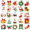 50pcs Waterproof Christmas Cartoon Doodle Stickers: Festive Decorations for Skateboards, Water Cups & Luggage